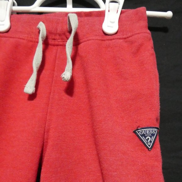 GUESS LOS ANGELES medium (5/6) red sweatpants w/ front pockets, EUC - Picture 4 of 11